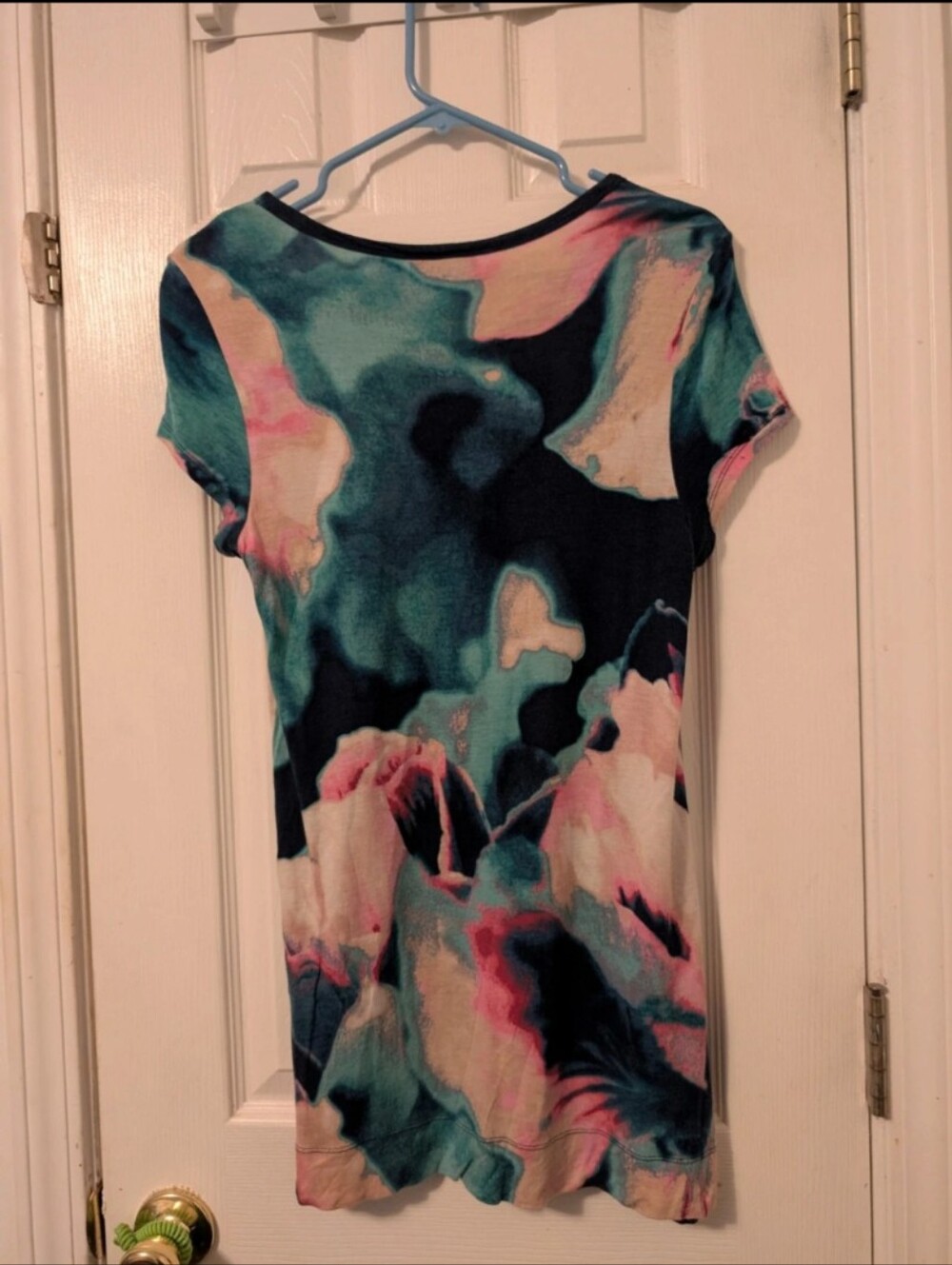 Simply Vera Vera Wang Women's Large Abstract Floral Tunic Top - Picture 5 of 8